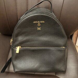MICHAEL KORS Valerie Medium Pebbled Leather Backpack - Monogram - FREE SHIPPING